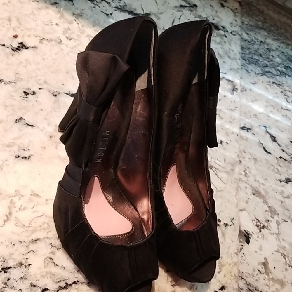 Parris Hilton black heels - Picture 2 of 4